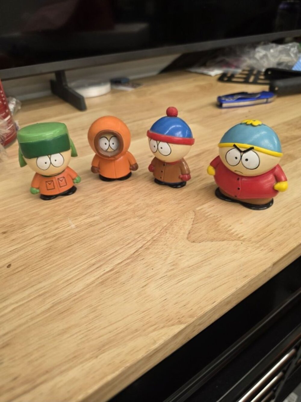 South Park Vinyl Figure Set 1998 Fun 4 All Lot Of 4 Kenny Cartman Stan Kyle 3"